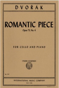 DVORAK, Antonin (1841-1904) Romantic Piece, Op. 75 No. 4 for Cello and Piano (FOURNIER)