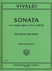 VIVALDI, Antonio (1680-1743) Sonata in A major, RV 31 (Op. 2 No. 2) (FRANCESCATTI)