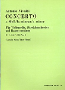 VIVALDI, Antonio (1680-1743) Cello Concerto In A minor P.V.24-F.III. No.4 비발디 첼로 협주곡