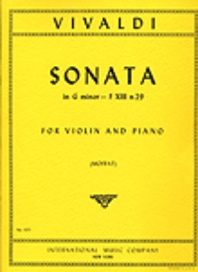 VIVALDI, Antonio (1680-1743) Sonata in G minor, RV 27 (Op. 11. No. 1) (MOFFAT)