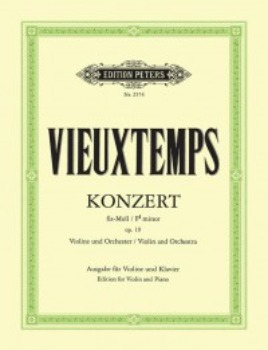 VIEUXTEMPS, Henri (1820-1881) Concerto No.2 in F# minor Op.19 for Violin and Piano
