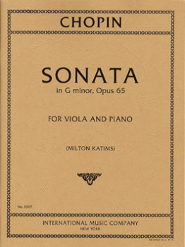 CHOPIN, Frederic (1810-1849) Sonata in G minor, Op. 65 for Viola and Piano (KATIMS)