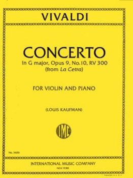VIVALDI, Antonio (1680-1743) Concerto in G major, RV 300 (Op. 9, No. 10) (KAUFMAN)