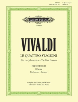 VIVALDI, Antonio (1680-1743) Concerto in G minor Op. 8 No. 2 &quot;Summer&quot; for Violin and Piano