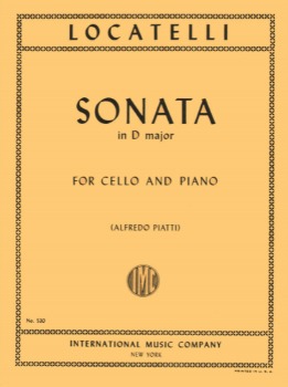 LOCATELLI, Pietro (1695-1764) Sonata in D major for Cello and Piano (PIATTI)