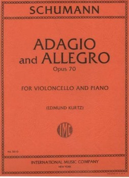 SCHUMANN, Robert (1810-1856) Adagio and Allegro, Op.70 for Cello and Piano (KURTZ)