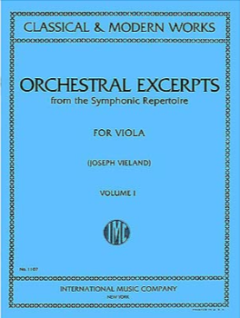 ORCHESTRAL EXCERPTS Volume I for Viola (VIELAND)