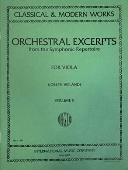 ORCHESTRAL EXCERPTS Volume II for Viola (VIELAND)