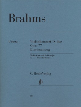 BRAHMS, Johannes (1833-1897) Concerto in D major, Op. 77 for Violin and Piano