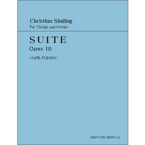 SINDING, Christian (1856-1941) Suite Op.10  For Violin and Piano 신딩 바이올린 모음곡
